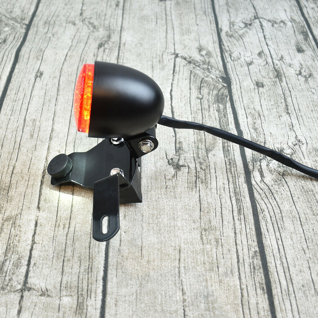 Motorcycle LED Tail Brake Light Stop 24 LED License Plate Holder for Mash