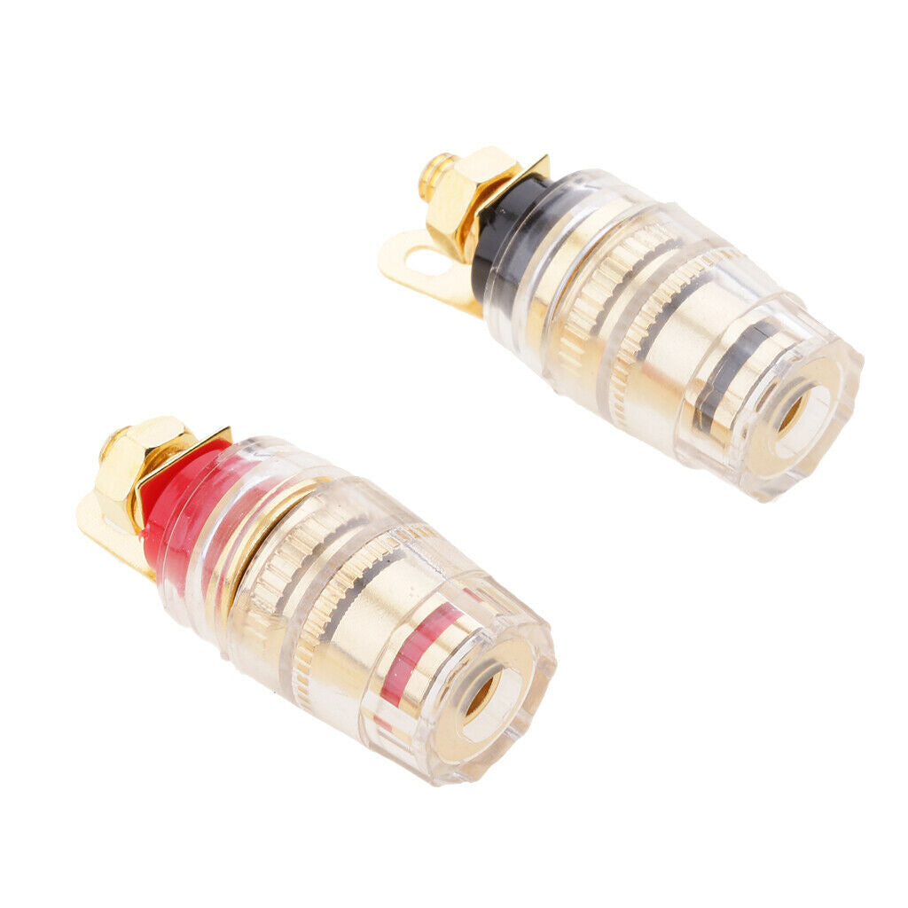 2pcs Speaker Binding Post Terminal for 4 mm Banana Plug Connector Short