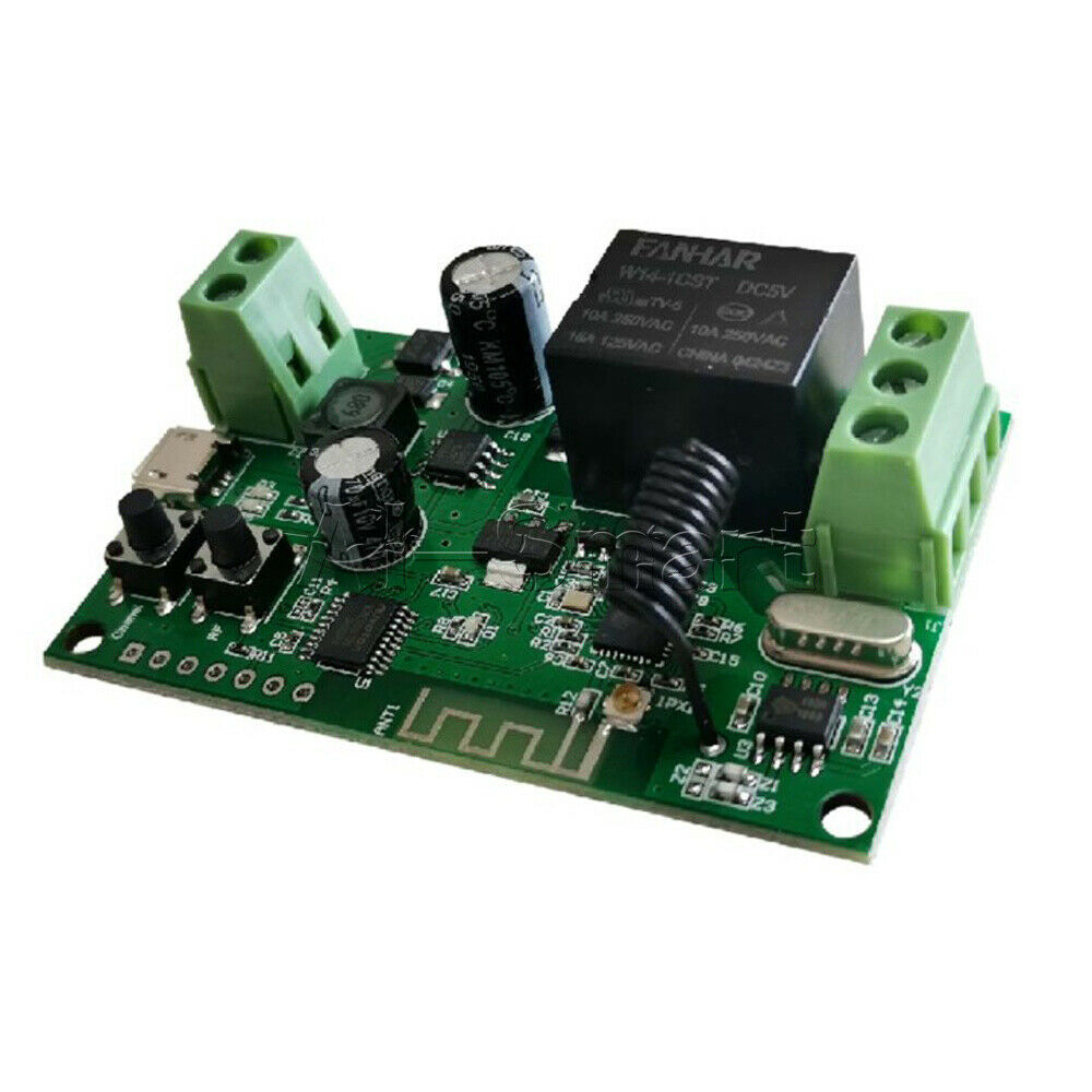 DC 5-32V Single Jog + Self-locking WiFi Relay Module eWelink APP 433Mhz 10A