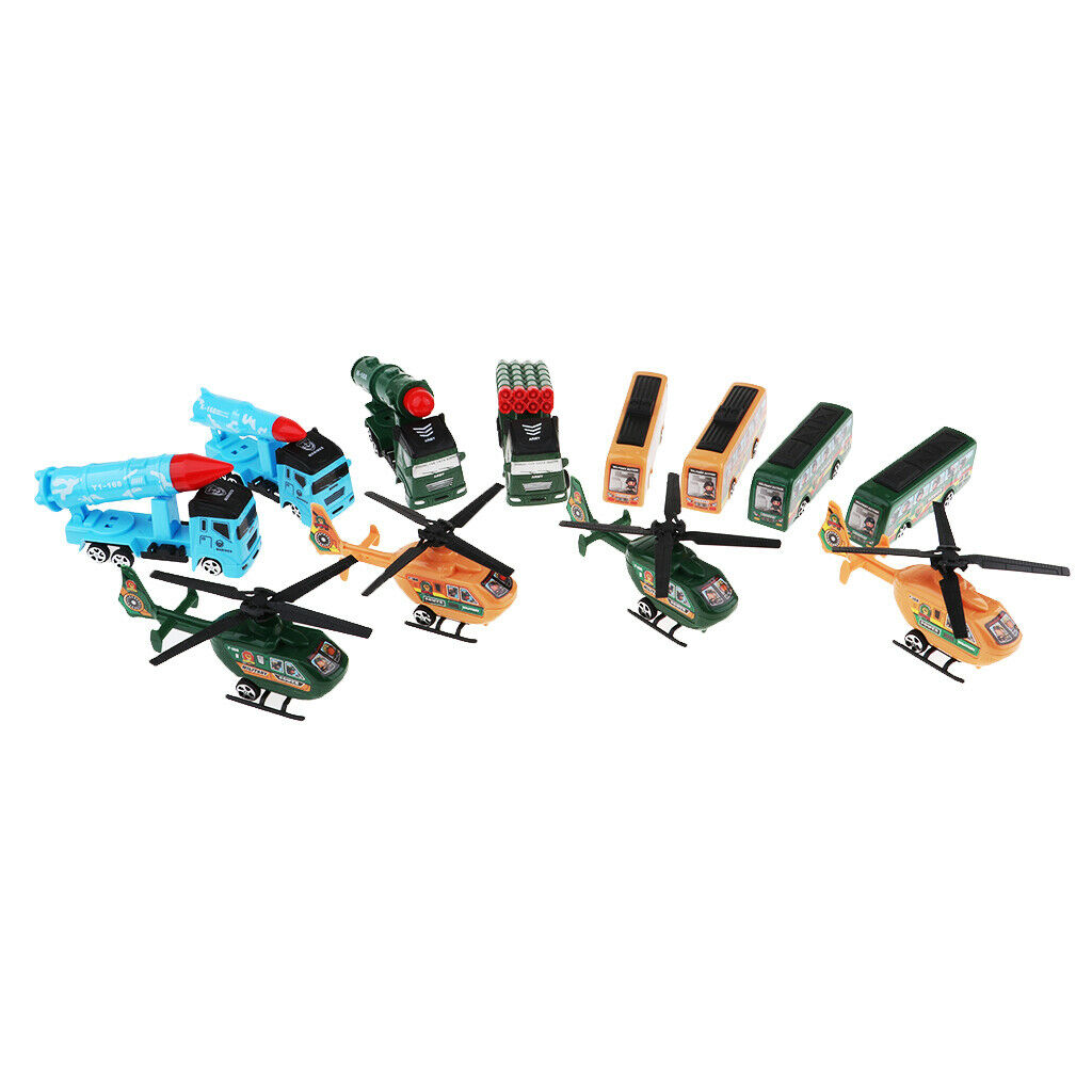 12pcs Mini Plastic Pull Back Vehicle Toys for Kids Boys Girls Birthday Gifts