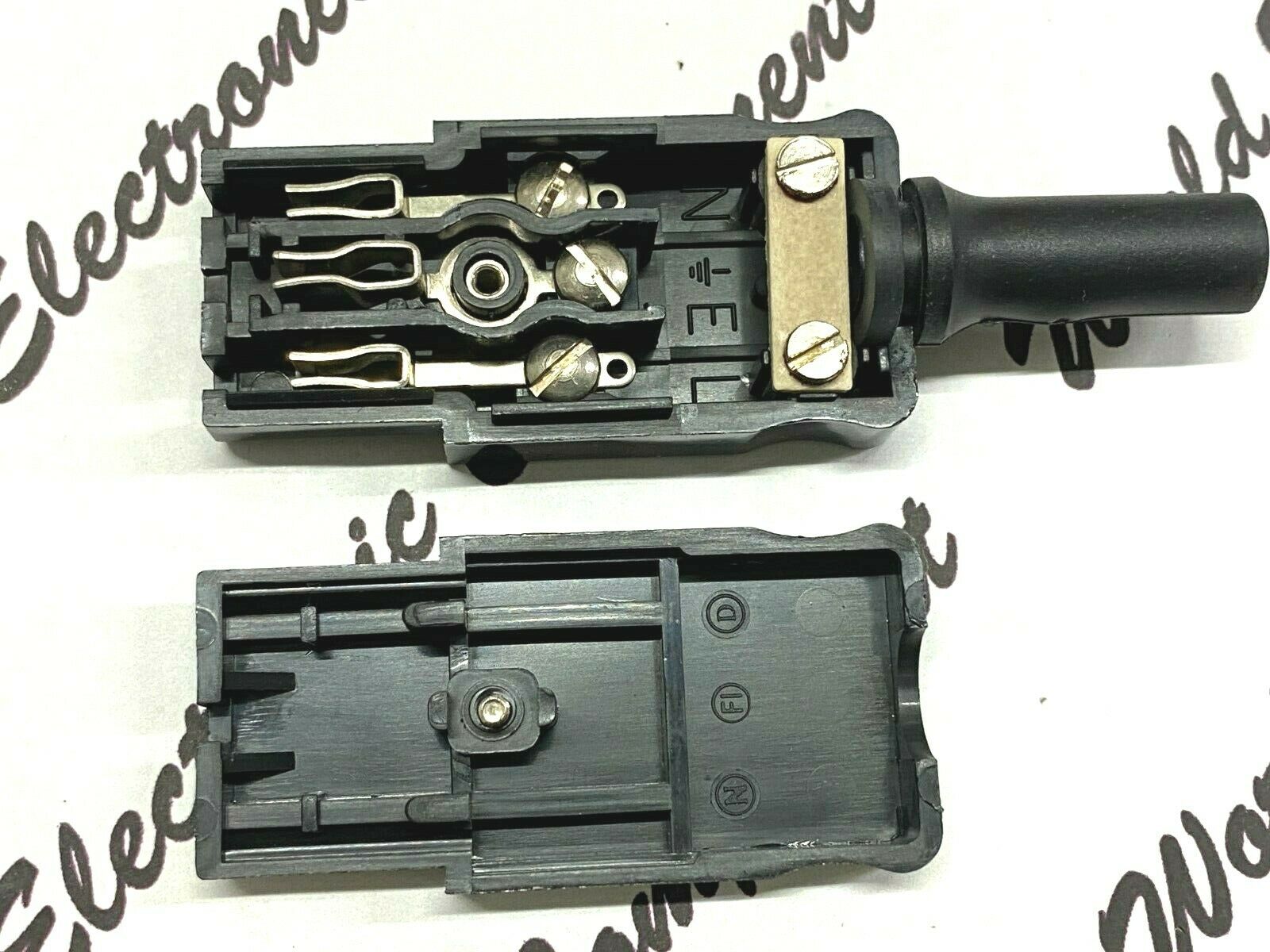 1pcs- SCHURTER P597 IEC 10A 250Vac  Re-wireable Female Plug -Connector