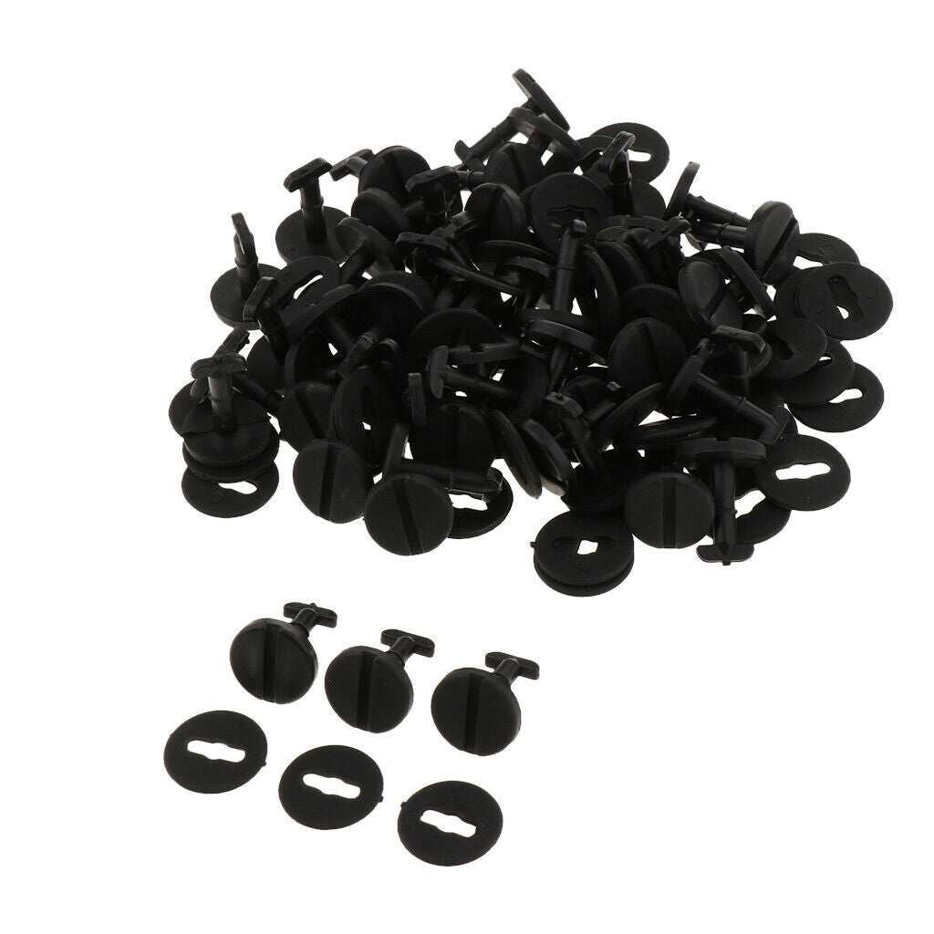 50 Pieces Push Type Car Mat Buckle Carpet Auto Fixed Clamp Rivet Foot Pad