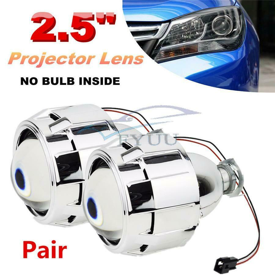 2.5Inch Clear Lens Car Mini HID Bi-xenon Projector Kit Headlight Shroud H1 H4 H7