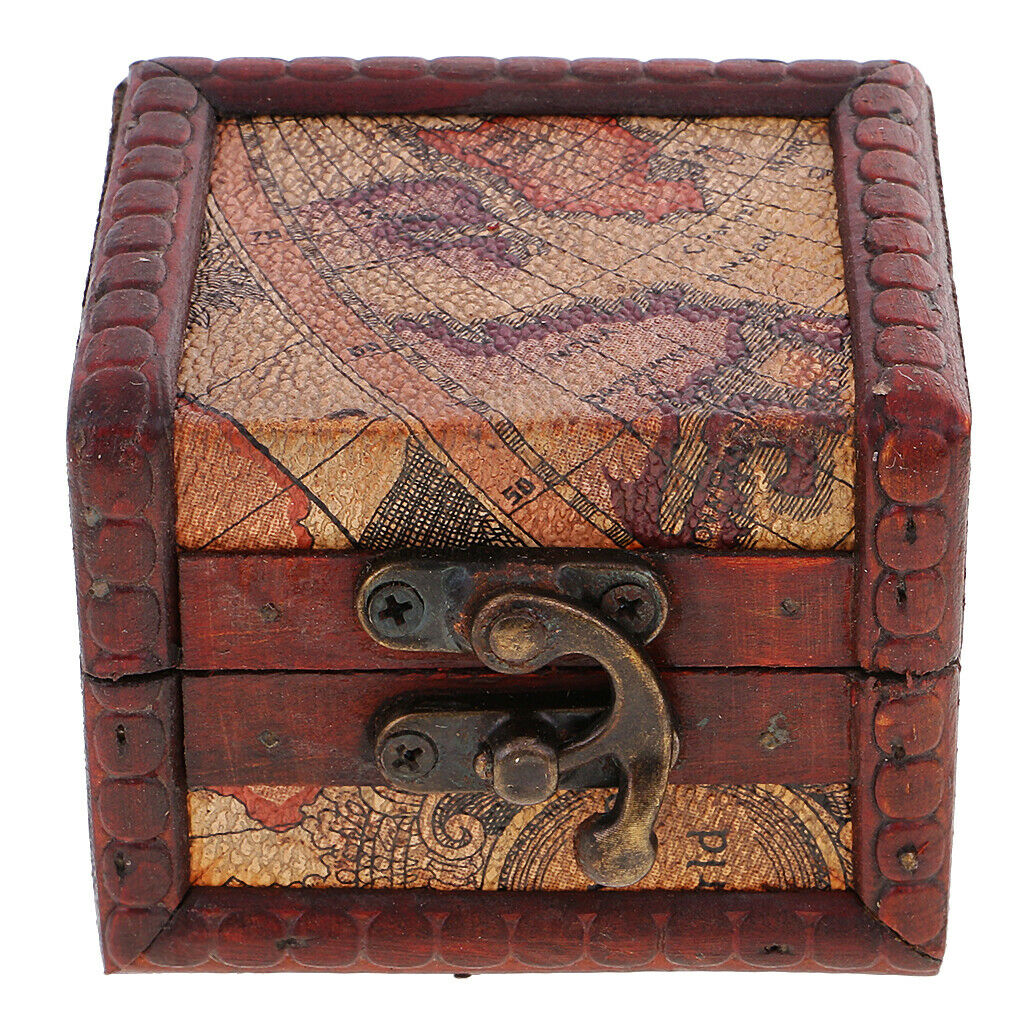 Handmade Wooden Storage Box With Metal Lock