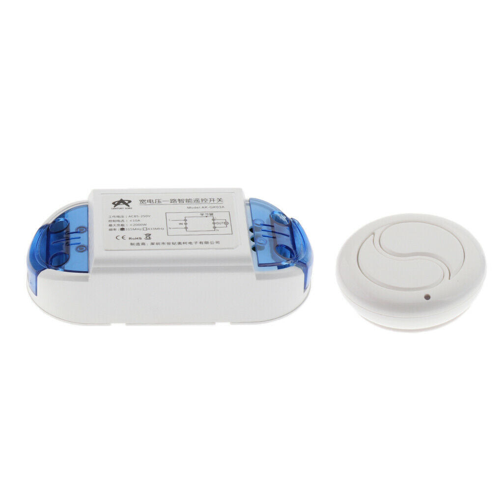 AC85V-250V Universal Single-Circuit Switch 2 Buttons Remote Controller