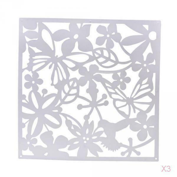 Butterfly Flower 4x Screen Hanging Curtain White Curtain