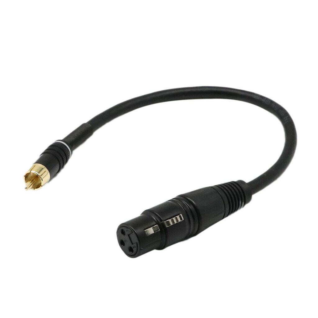 1Ft XLR Female To RCA Male Plug For Microphone Subwoofer Mixer Cable