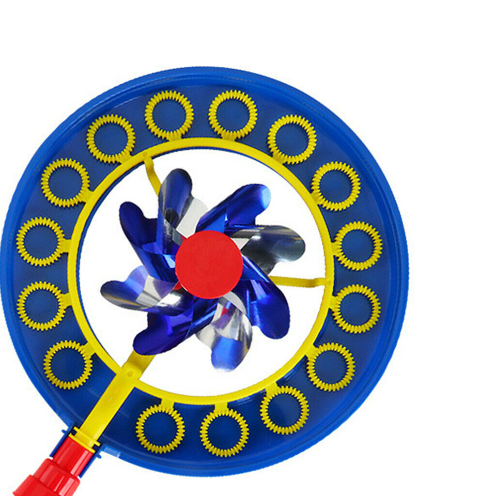 Fun Bubble Wand Windmill 2-in-1 Colorful Bubble Wands Toys Bubble Supplies