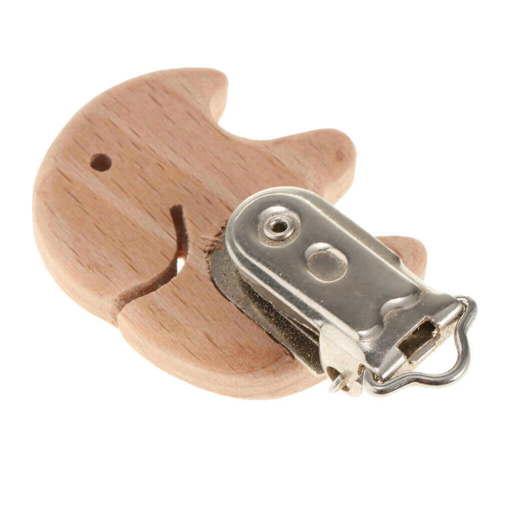 Soother Clip Wooden Teething Clip for Baby - Elephant, as described