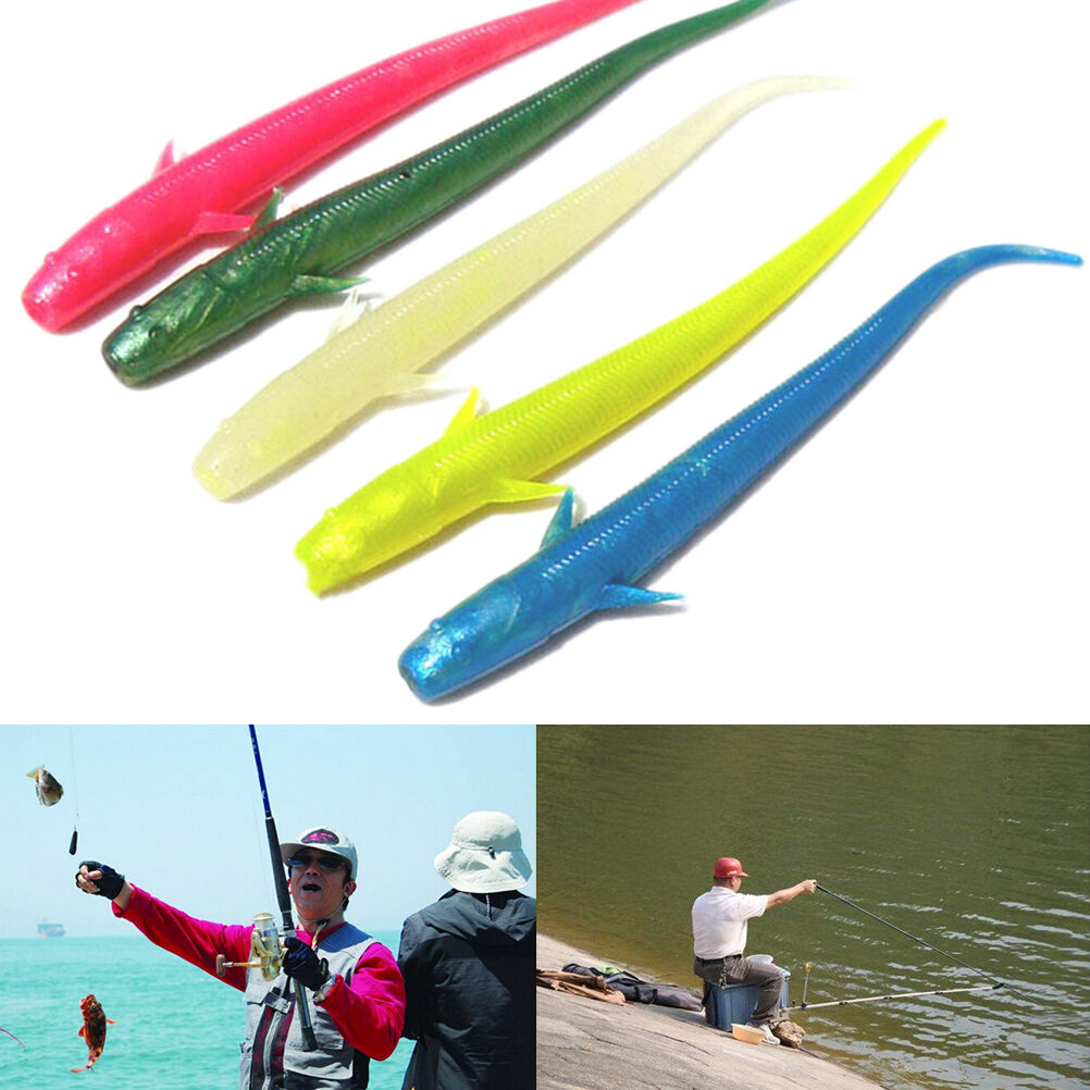 10X 70mm Silicone Lure For Fishing Bait Worm artificial Carp Fishing Tackl.l8
