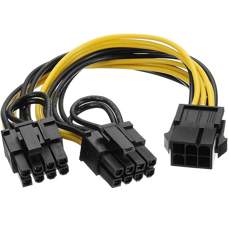 6 Pin to Dual PCIe 8 Pin (6+2) Image Card PCI Express Power Adapter GPU VGA Y-C6