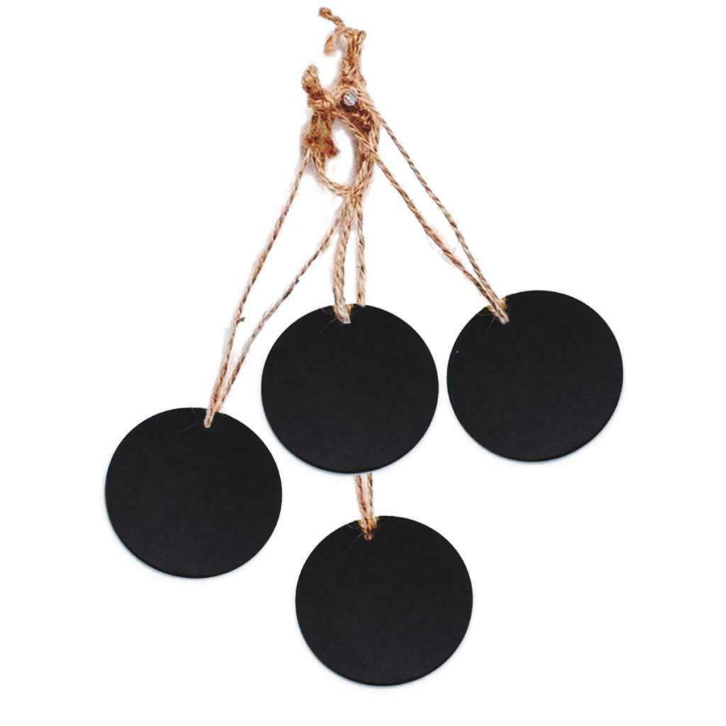 10pcs Mini Small Hanging Chalk Board Blackboard Memo Home Party Sign Packs
