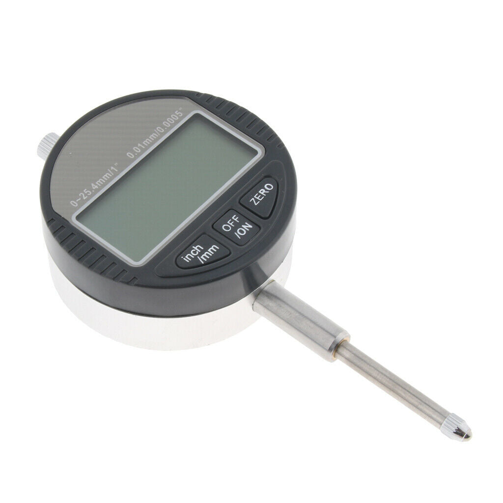 0-25mm Range Gauge Digital LCD Dial Indicator Precision 0.01mm/0.0005''