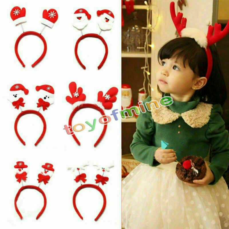 Christmas Headwear Santa Snowman Headband Headgear Xmas Gift Party Decor Random