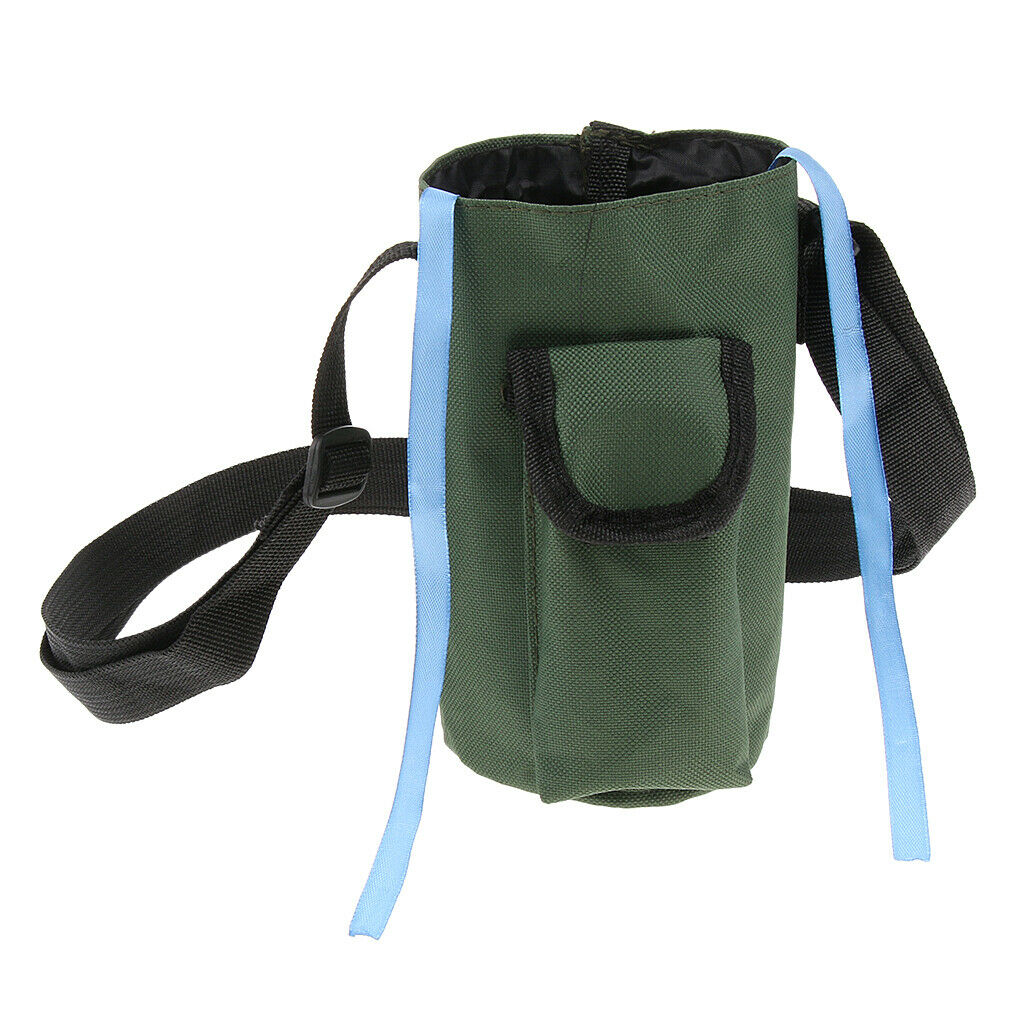 Waterproof Water Bottle Holder Carrier Bag Pouch Sleeve with Pocket M Green