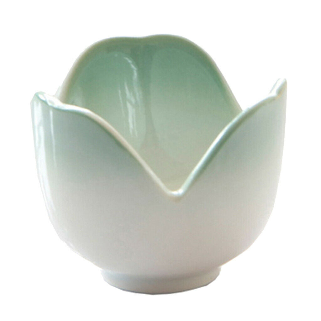 1 Pc Creative Colored Flower Shaped Egg Holder Ceramic Boiled Egg Cup Stands