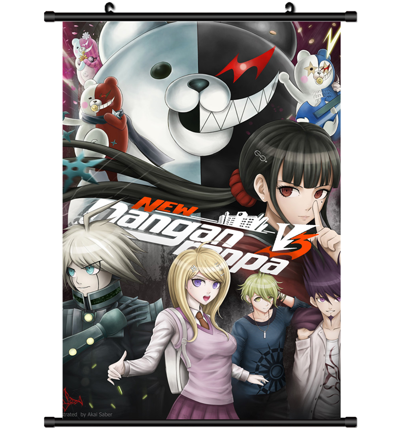 4245 Game New Danganronpa V3 Anime manga wall Poster Scroll
