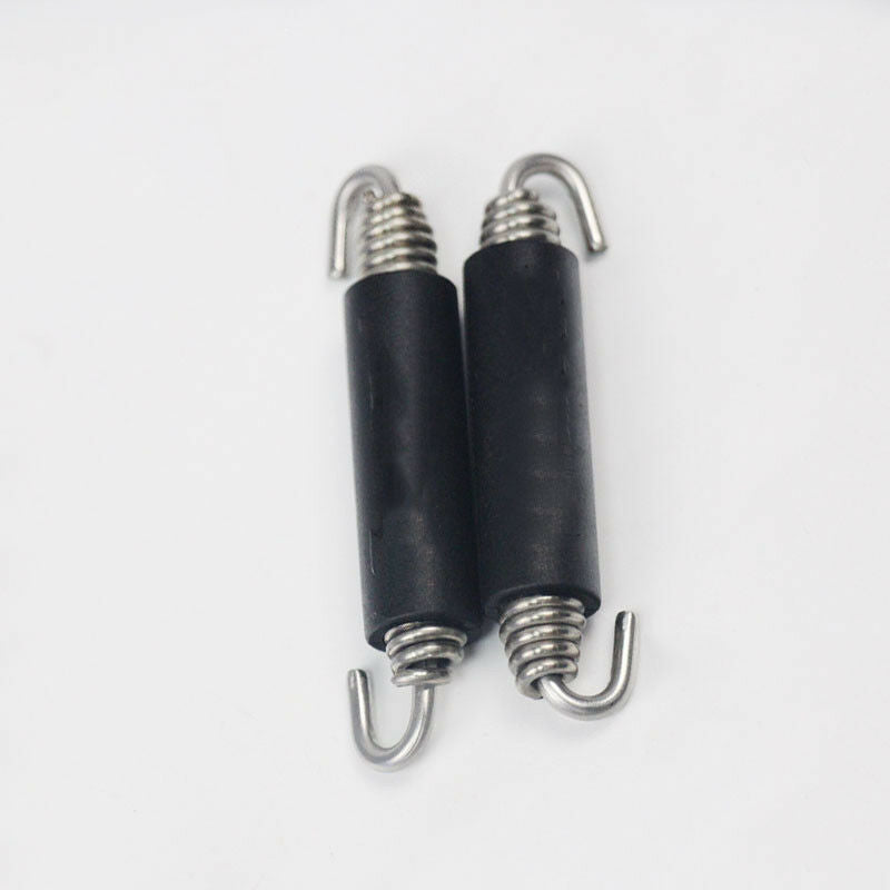 2Pcs 85MM Stainless Steel Hook Spring Tension Spring Retractors For Exhaust Pipe
