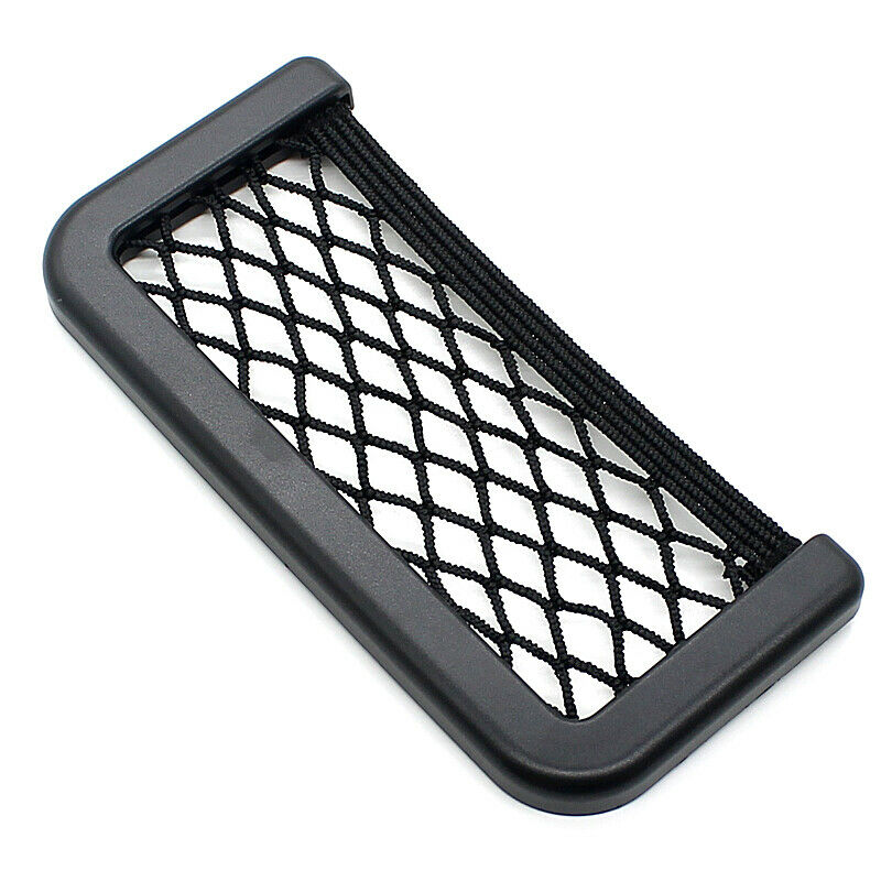1Pc Car Seat Side Back Storage Net Bag Phone Holder Pocket Organizer Accessories