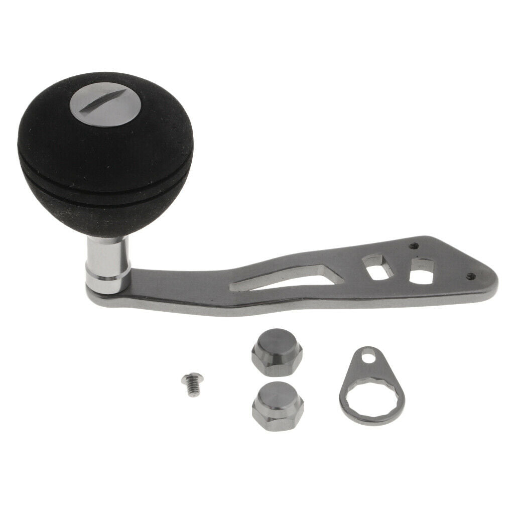Prettyia Single Fishing Reel Handle Knob Baitcasting Drum Raft Reels Tool