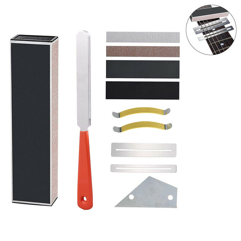 1Set Guitar Fingerboard Luthier Tool Guitar Fret Crowning File Leveling BeamBDA