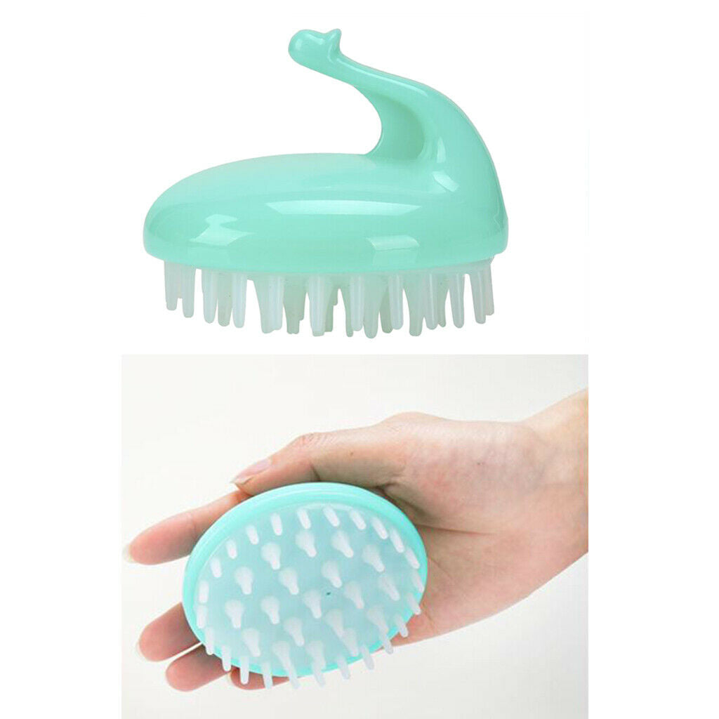 2x Wet & Dry Hair Shampoo Brush Scalp Massage Brush Soft Exfoliate Girls