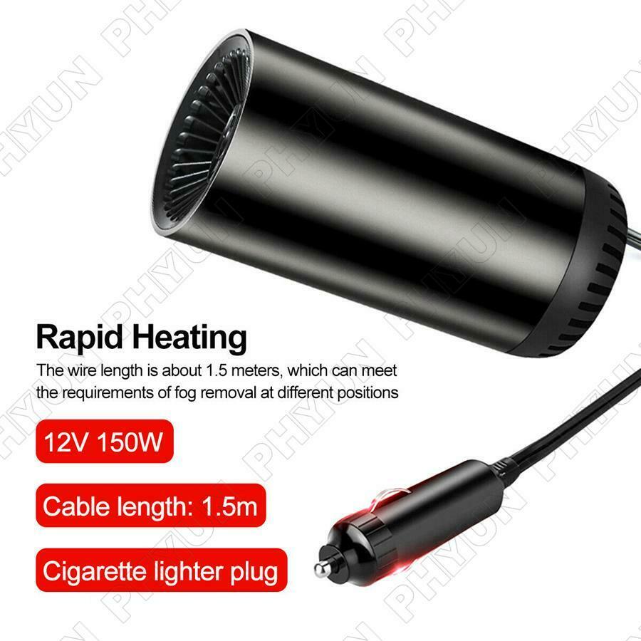 12V 150W Car Windshield Fast Heater Cooling Fan Defroster w/ Bracket Universal