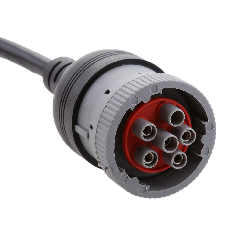 Heavy Duty Truck J1708 6 Pin to OBD2 16-Pin Diagnostic Cable Adapter