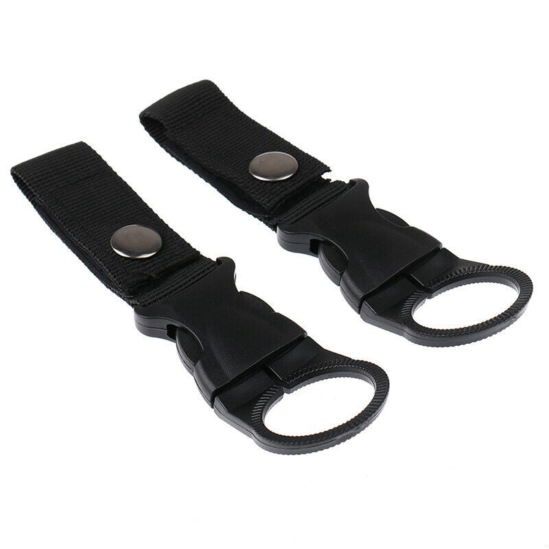Nylon Webbing Water Bottle Carabiner Belt Outdoor Buckle Hook Holder Tool.l8