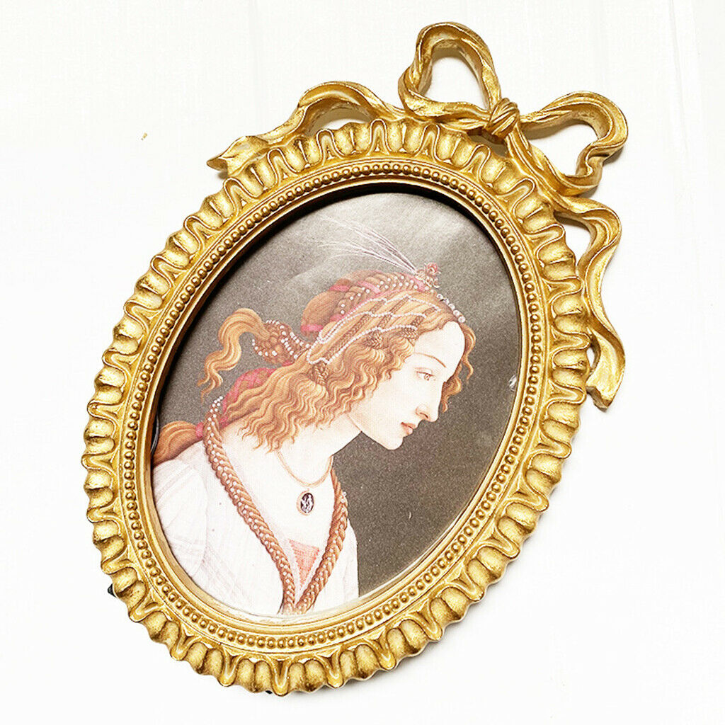 Picture Frame Baroque Desktop Photo Holder Bedroom Wall Hanging Home Decor