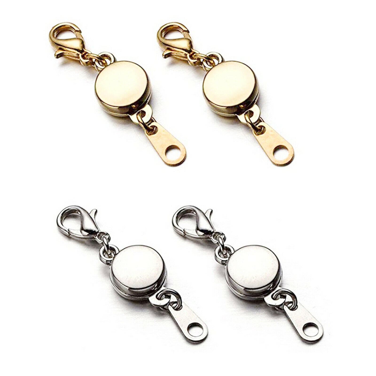 12pcs Jewelry Locking Magnetic Clasp Closures Hook for Necklace Making