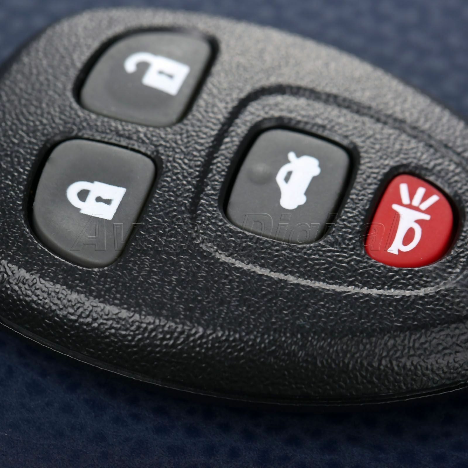 Remote Keyless Entry Shell Fob Case Pad For Chevrolet Pontiac Buick 4 Buttons