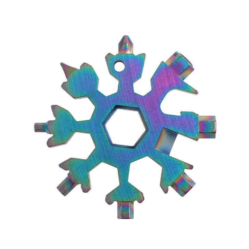 18-in-1 Snowflake Wrench Tool Card Mini Wrench Universal Set Screwdriver^P1 TL