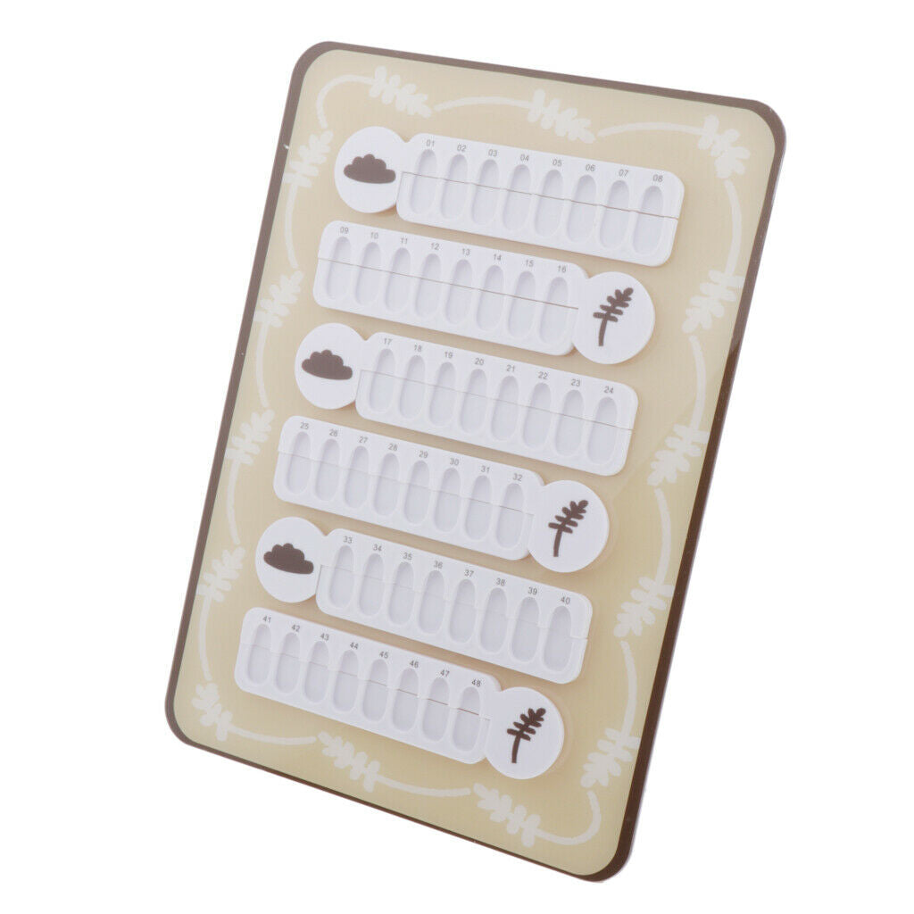 Magnetic UV Gel Polish Card 48 Colors Nail Art Colors Display Board Chart 05