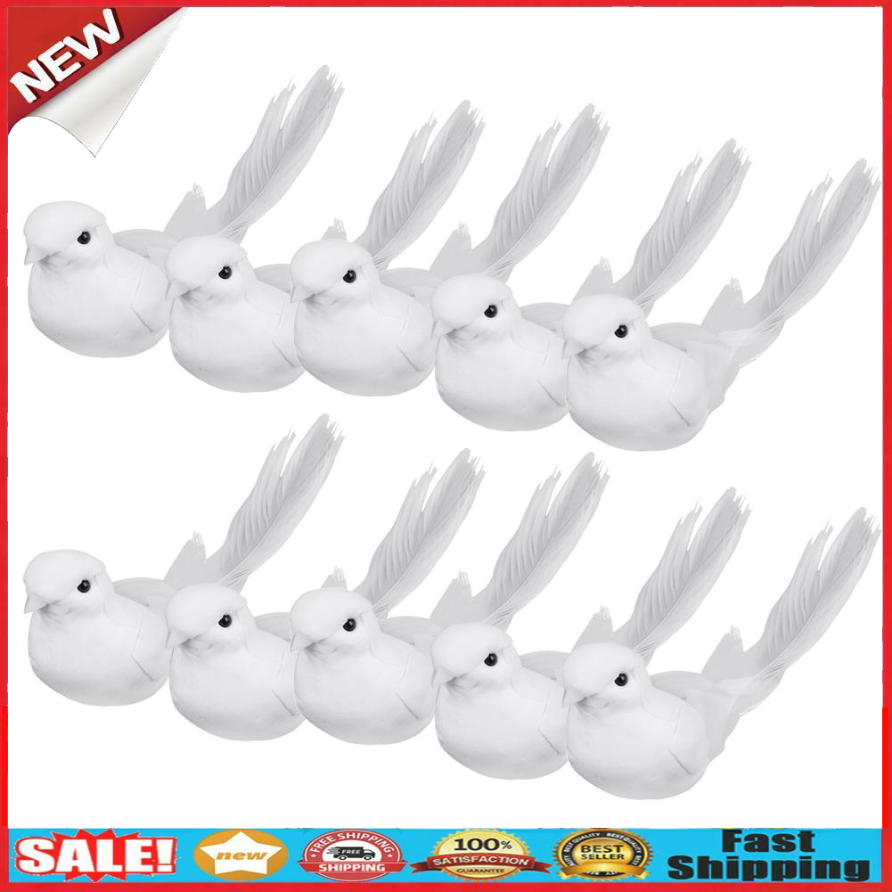 10pcs Set Little Bird Ornaments Fridge Magnet Home Decoration Furnishing @