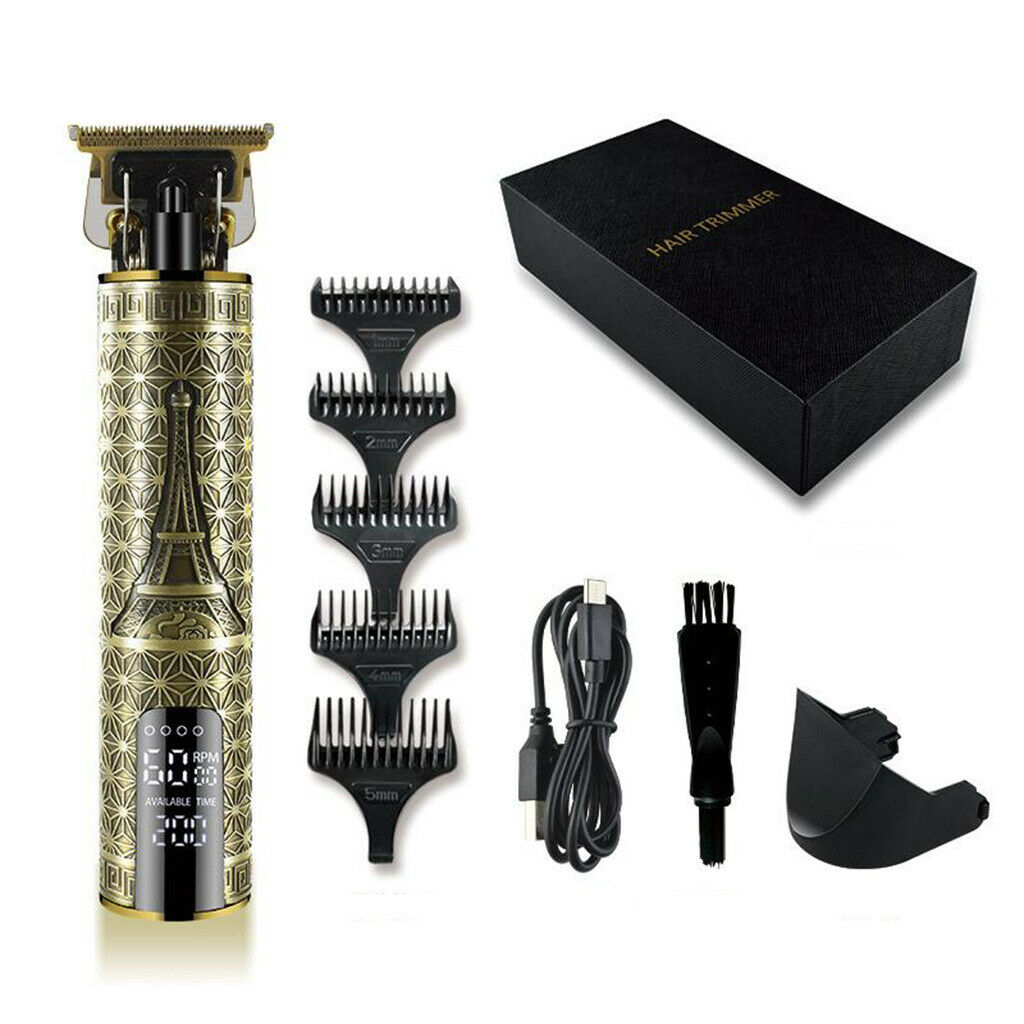 Metal Professional Cordless Trimmer Portable Hair Clipper for Men Barber