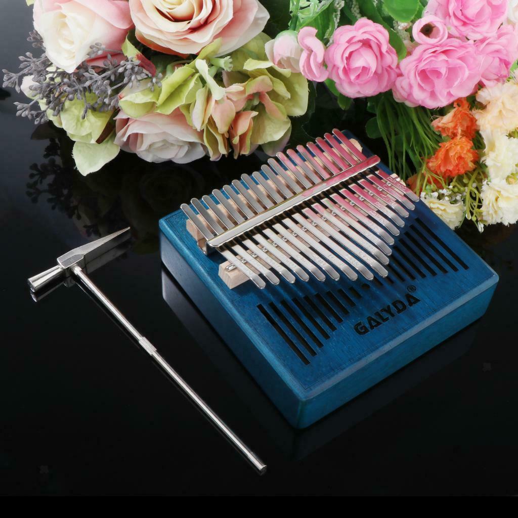 2020 Kalimba 17 Key Thumb Piano Mahogany Mbira Gift w/ Bag Finger Guards