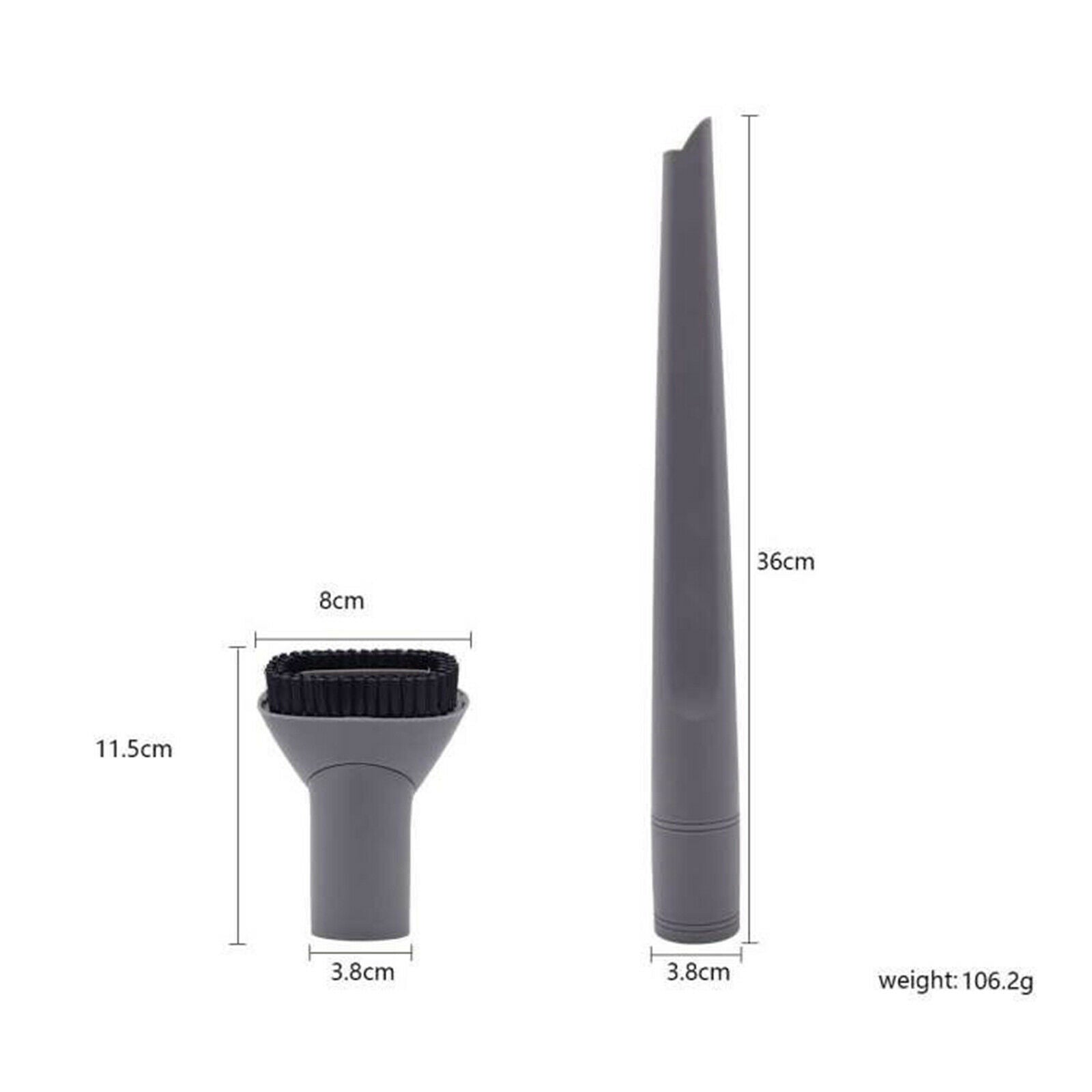 Durable Vacuum Crevice Nozzle + Dust Brush for Shark Navigator NV352 NV356E