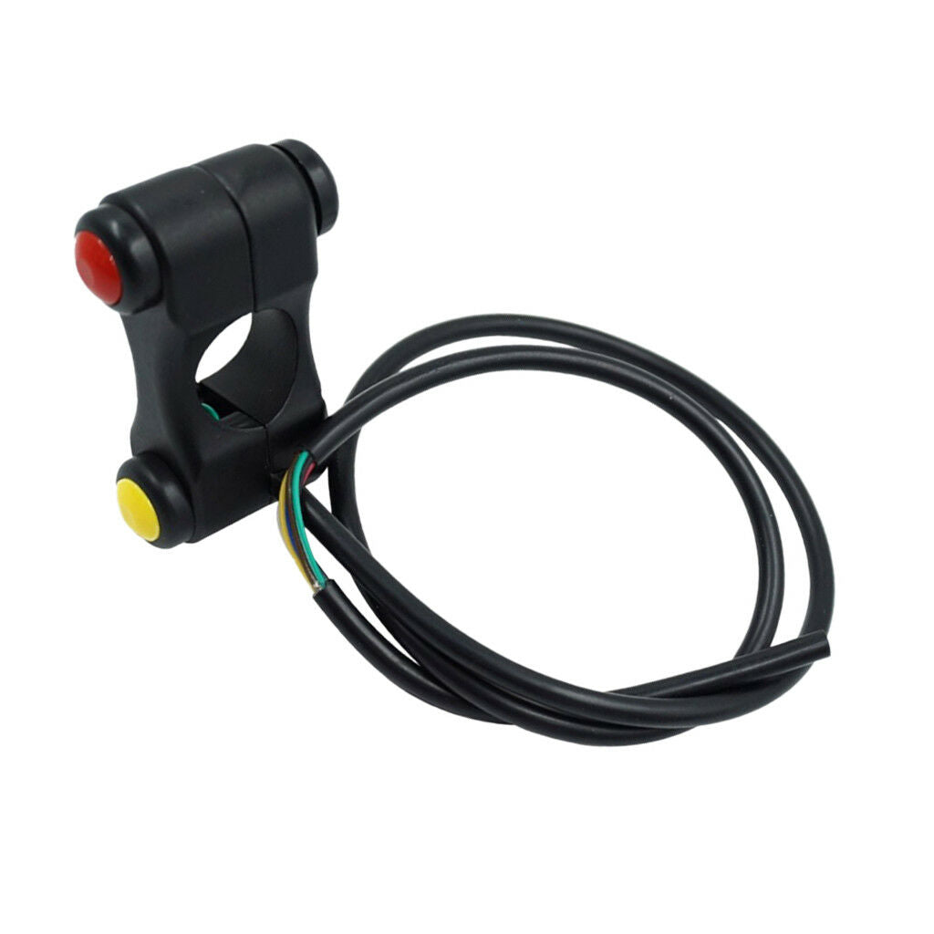 12V Motorcycle 7/8" Handlebar Switches Headlight Horn Start Switch 3 Buttons