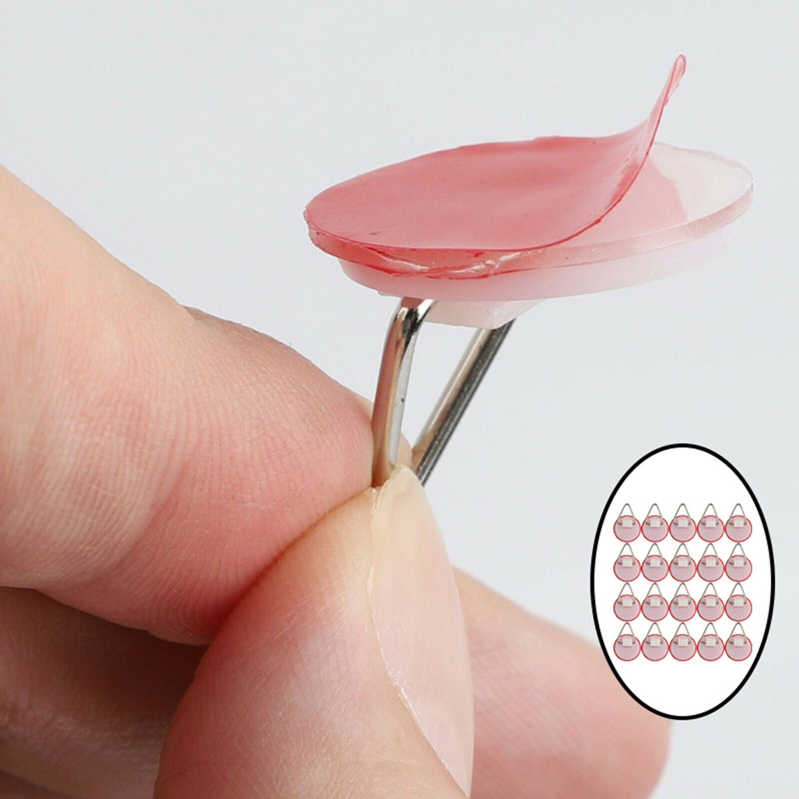 20 Pcs Adhesive Plate Hangers For Wall Disc Hanger Invisible Picture Holder