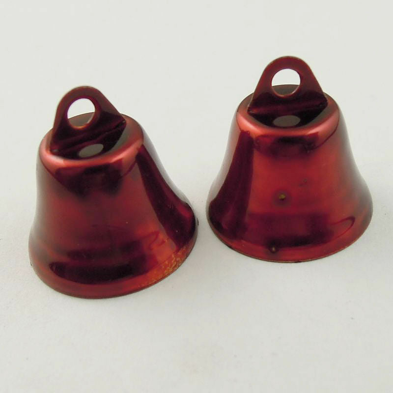 16mm Dark Red Tone Metal Jingle Bell Craft Bell Jewelry Finding Craft Decor 80pc