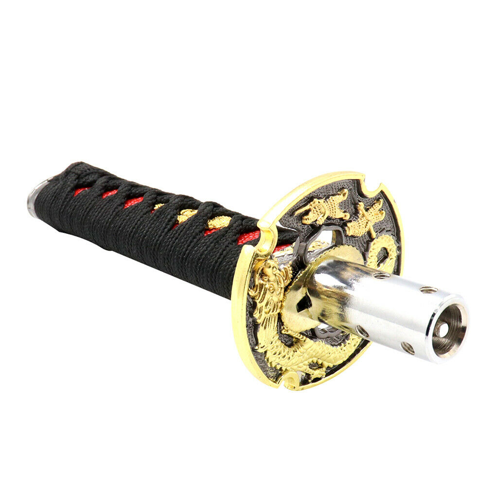 Car Gear Knob Automatic Manual Shifter Lever Head Samurai Sword 150mm Black