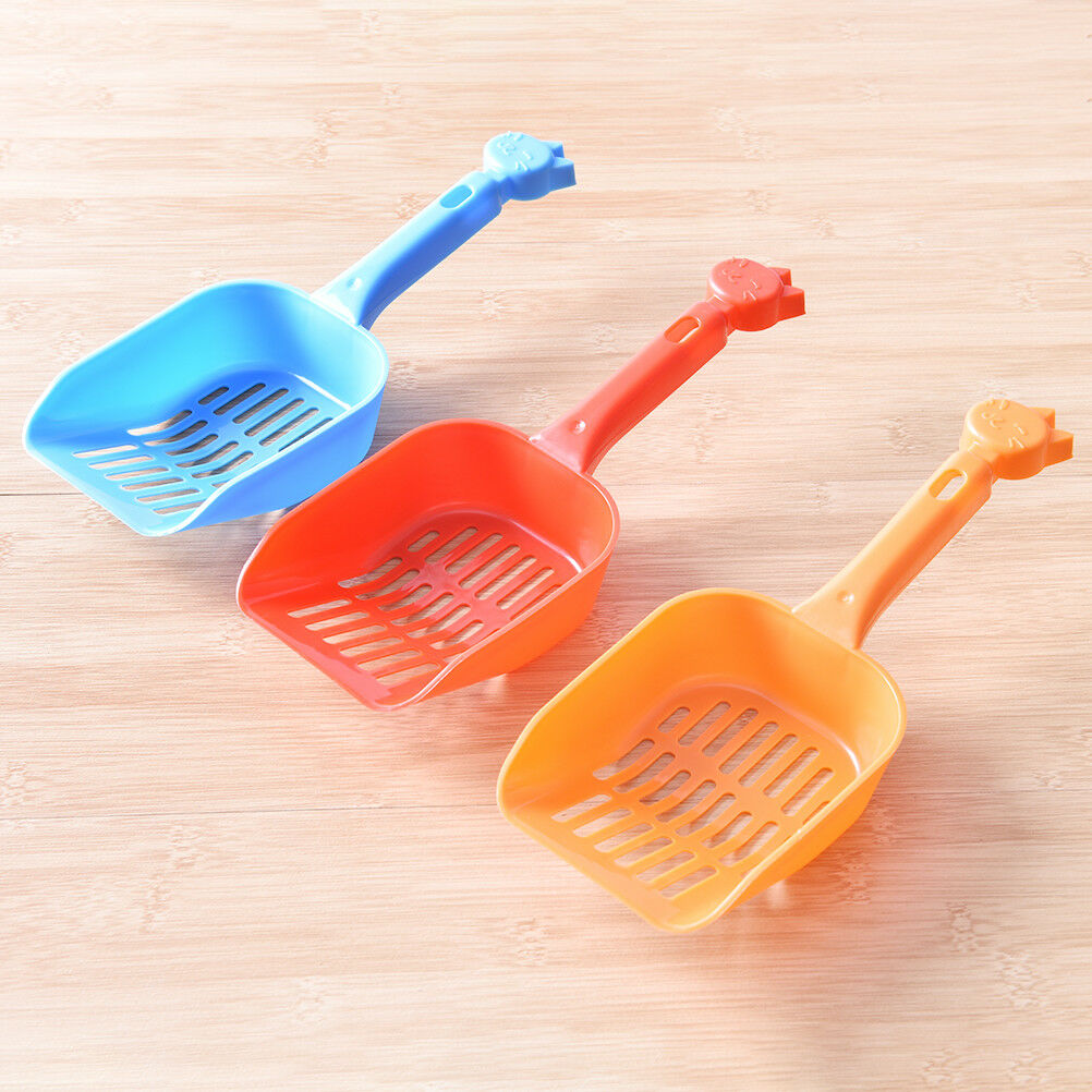 Plastic Cat Kitty Litter Shovel Poop Scoop Cat Owners Supplies Random Col.l8