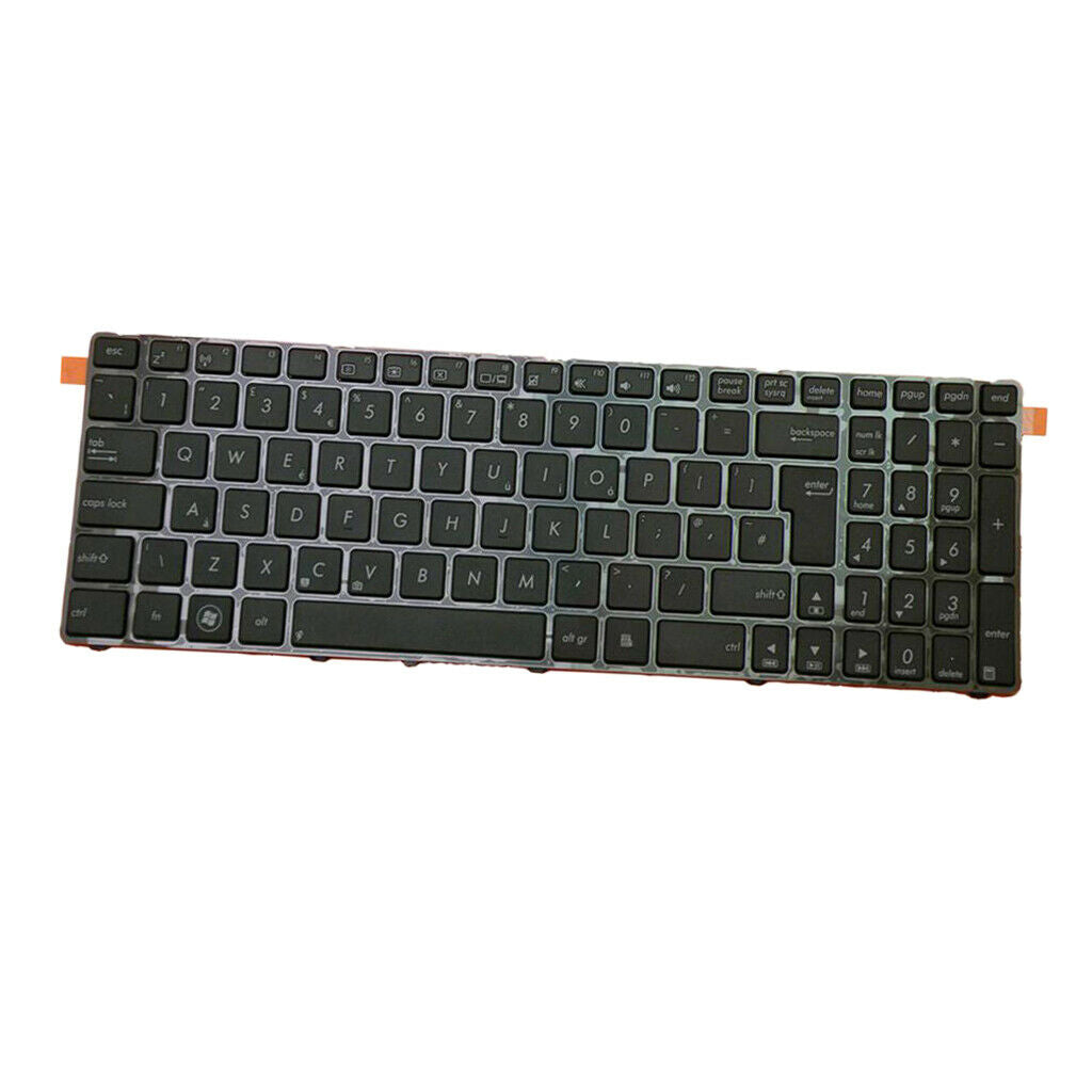 For ASUS N53 N53T Standard UK English Layout Keyboard Black With Frame
