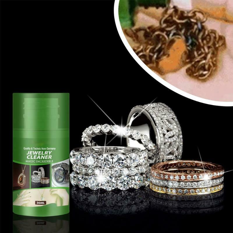 30 ml Jewelry Cleaner Ring Care Washing Liquid Diamond Rust Detergent Remover