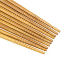 5 Pairs Japanese Style Bamboo Chopsticks Wood Reusable Family Use Set Gift Box