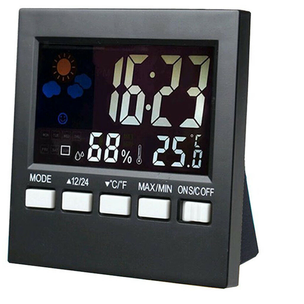 Temperature Humidity Meter Thermometer Hygrometer Voice Control Backlight