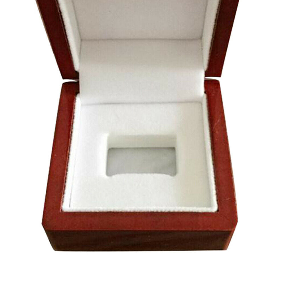 2x Wood Display Box Championship Wedding Rings Organizer Holder Showcase