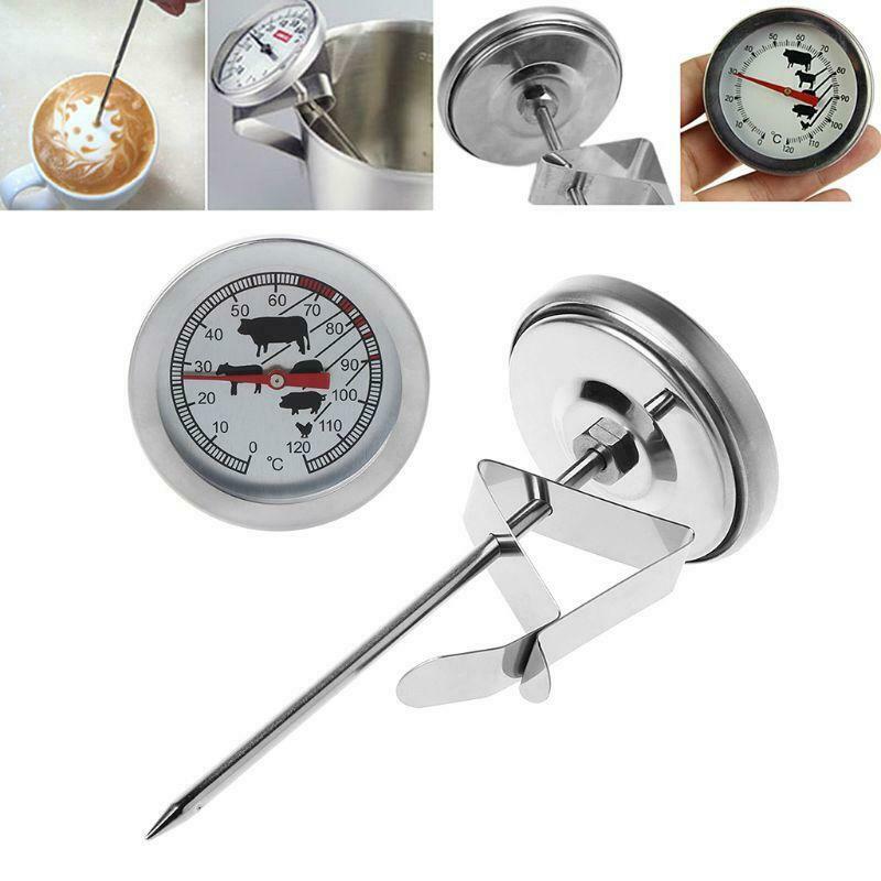 1Pcs Stainless steel BBQ Accessories Grill Meat Thermometer Dial Temperature