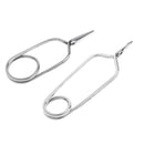 2pcs Stainless Steel Fly Tying Hackle Pliers Fly Tying Tools 2 Size